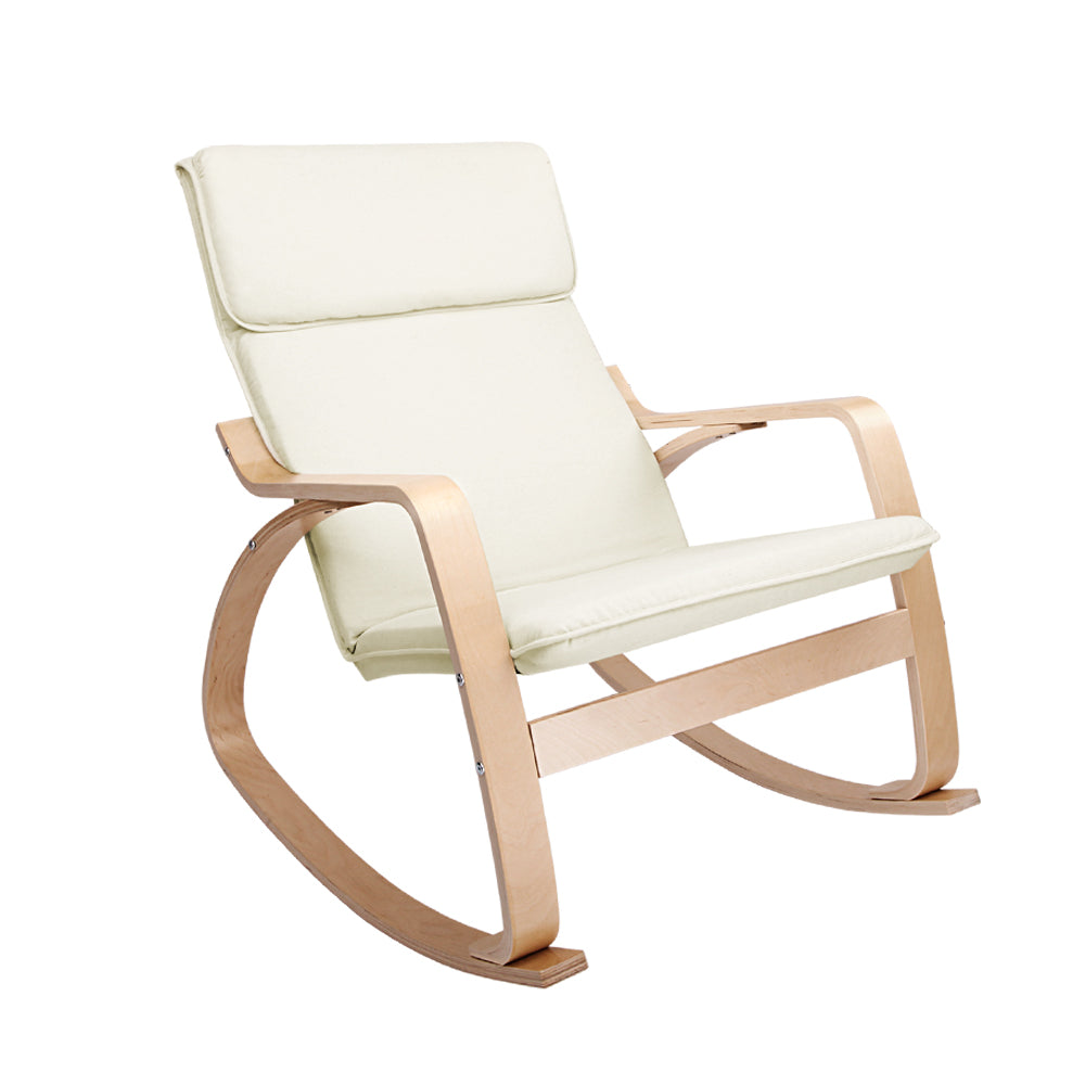 Arm Chairs & Recliners: Artiss Rocking Armchair Nursing Bentwood Aero