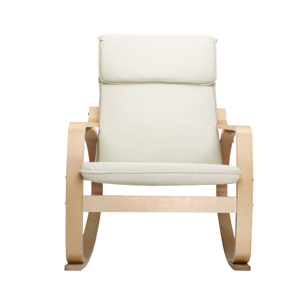 Arm Chairs & Recliners: Artiss Rocking Armchair Nursing Bentwood Aero