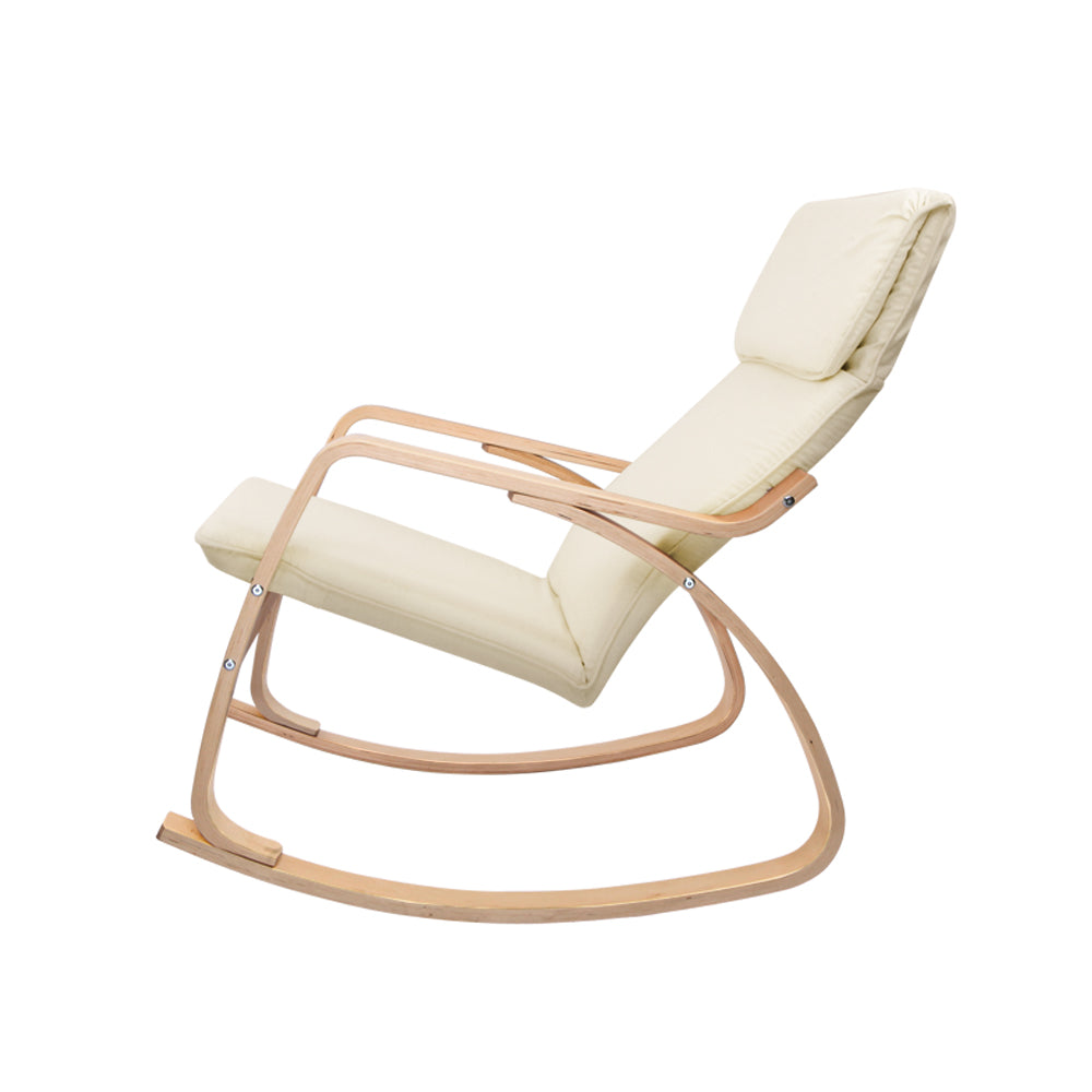 Arm Chairs & Recliners: Artiss Rocking Armchair Nursing Bentwood Aero
