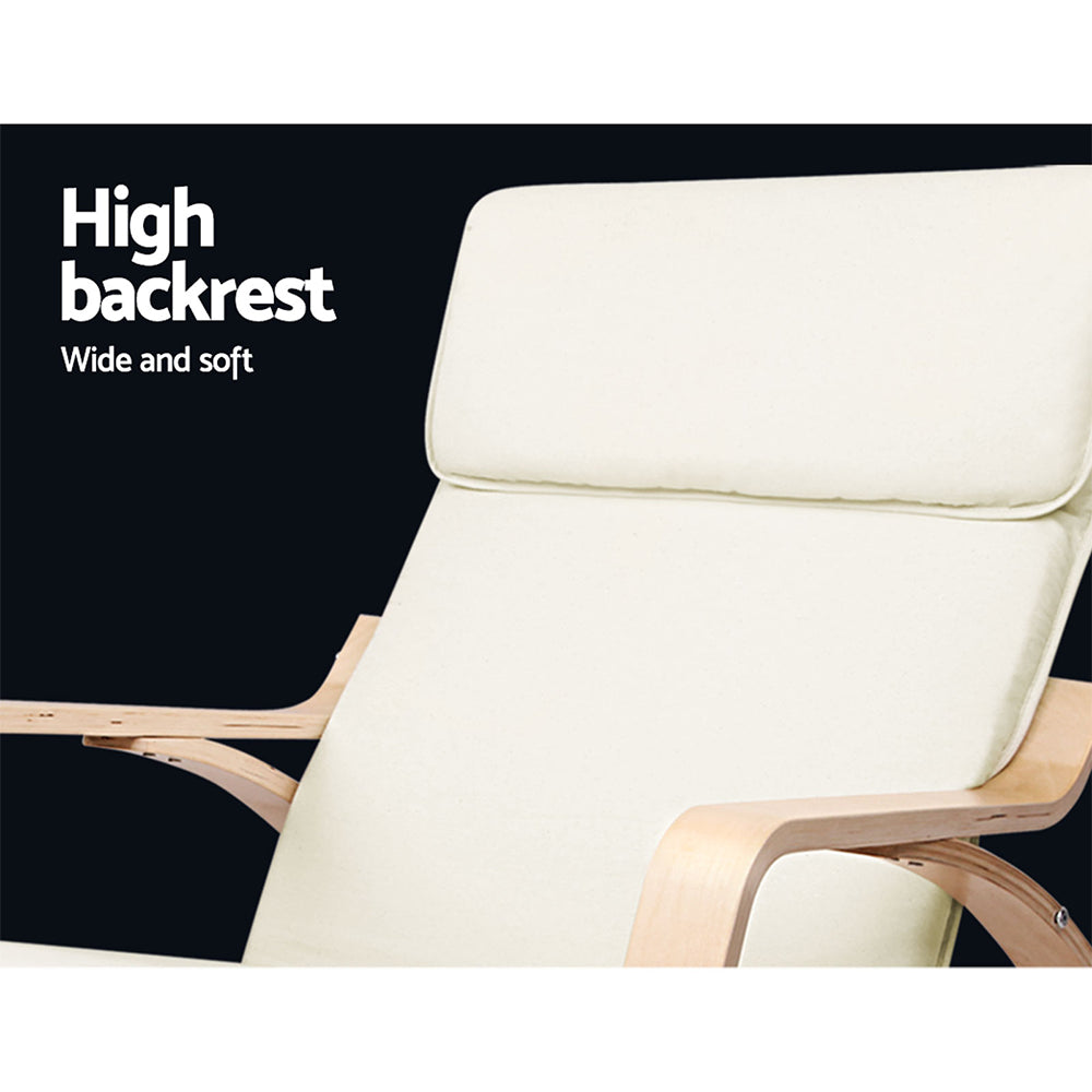Arm Chairs & Recliners: Artiss Rocking Armchair Nursing Bentwood Aero