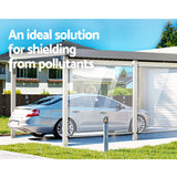 Instahut Outdoor Blinds Transparent Roll Down Awning Window Shade 1.4X2.4M