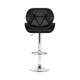 Artiss 2x Bar Stools Gas Lift Padded Leather Black