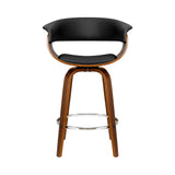 Artiss Bar Stools Swivel PU Seat Wooden