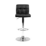 Artiss 2x Bar Stools Leather Gas Lift Black