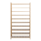 Artiss Shoe Rack Cabinet Bamboo 10-tier 50 Pairs