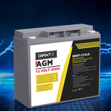 Giantz AGM Deep Cycle Battery 12V 25Ah Box Portable Solar Caravan Camping