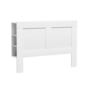 Artiss Bed Head Headboard Queen with Shelves - CABI White