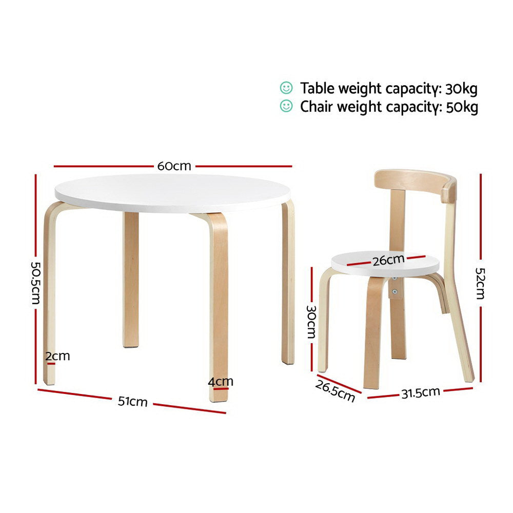 Pretend Play: Keezi 3PCS Kids Table and Chairs Set Activity Toy Play Desk