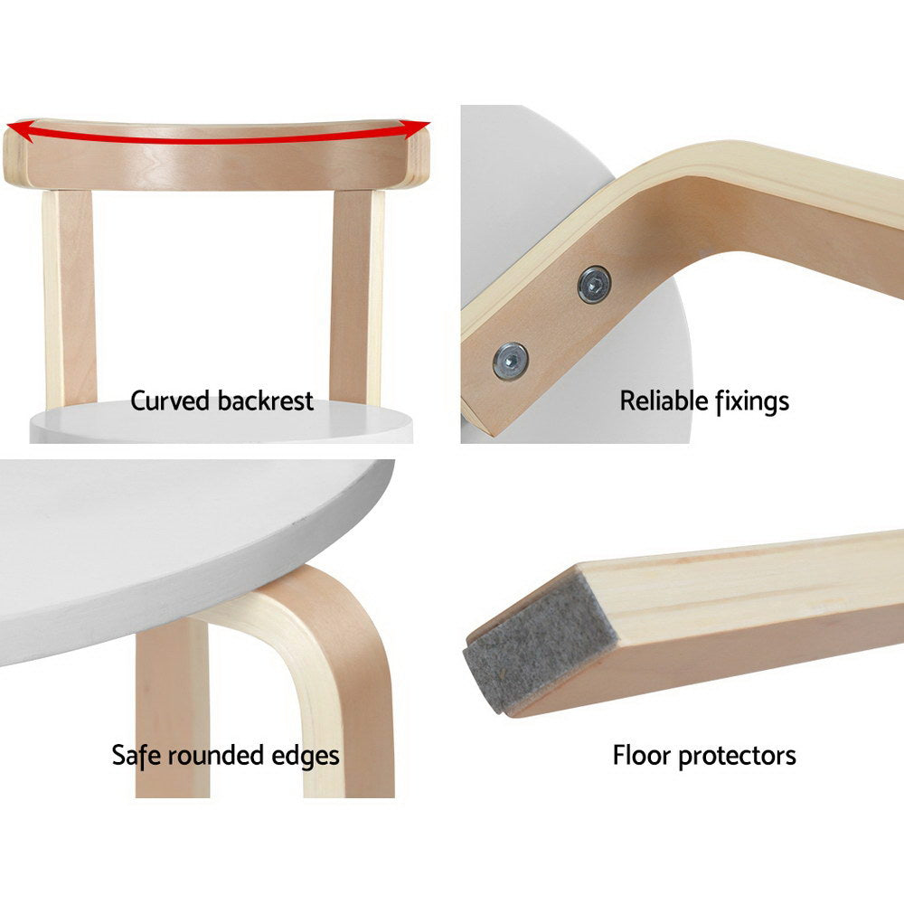 Pretend Play: Keezi 3PCS Kids Table and Chairs Set Activity Toy Play Desk