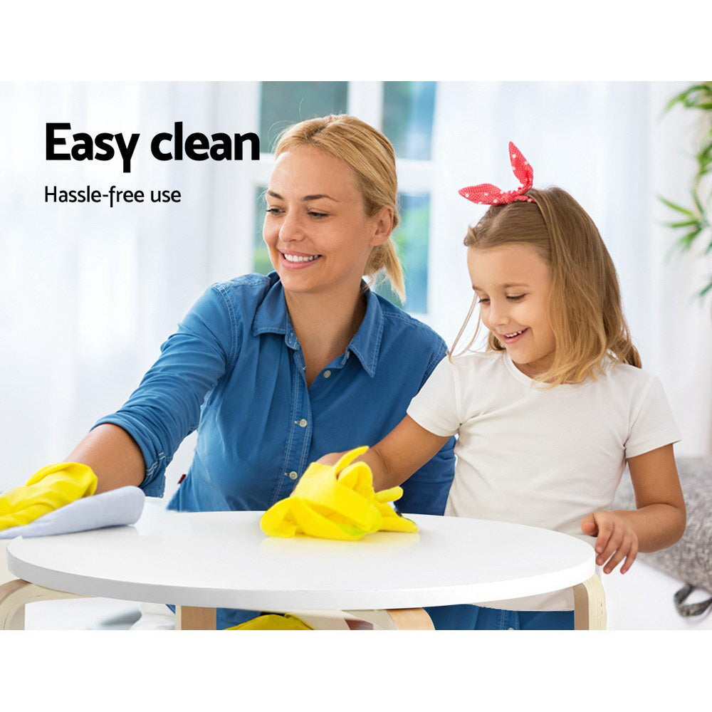 Pretend Play: Keezi 3PCS Kids Table and Chairs Set Activity Toy Play Desk