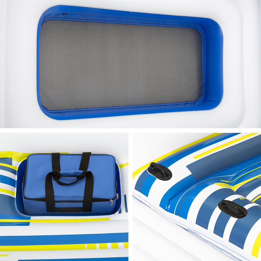 Pool Toys & Inflatables: Bestway Pool Float Island Inflatable Lounge 6-person Seat Canopy