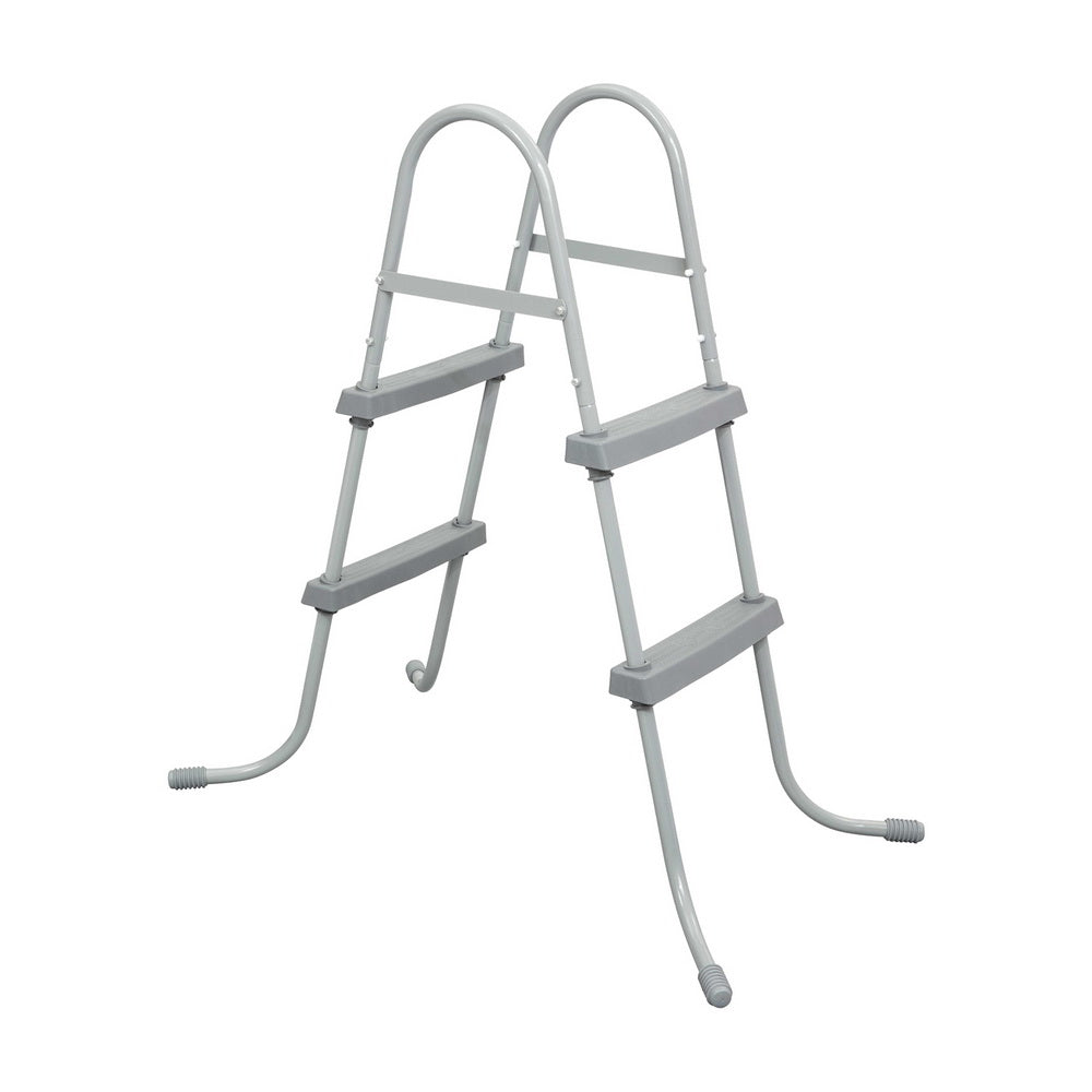 Swimming Pools: Bestway Pool Ladder 84cm 2 Step Above Ground Swimming Pools Removable Steps Stairs