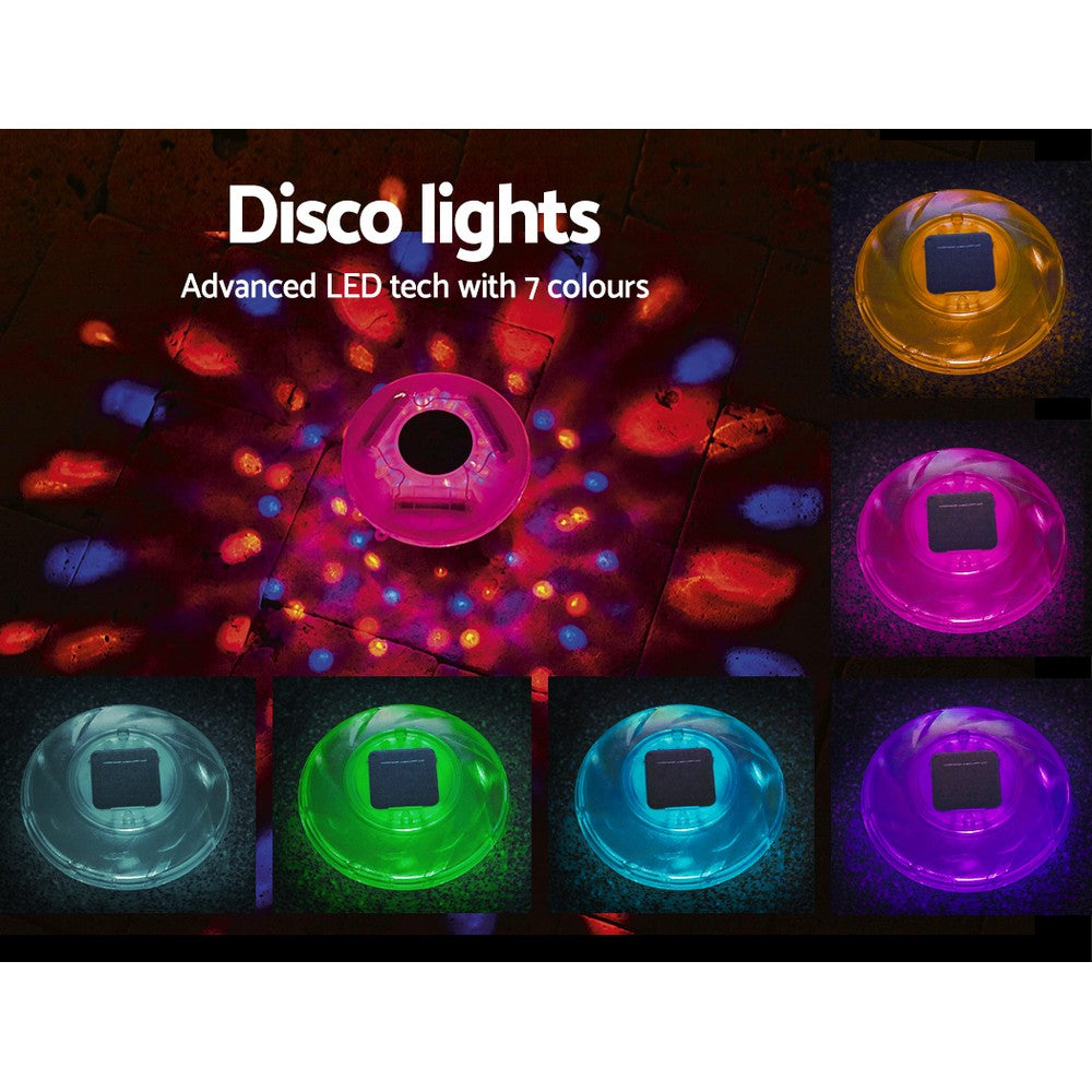 Swimming Pools: Bestway Solar Float Lamp LED Lamps Multi Color Float For Pool Pools