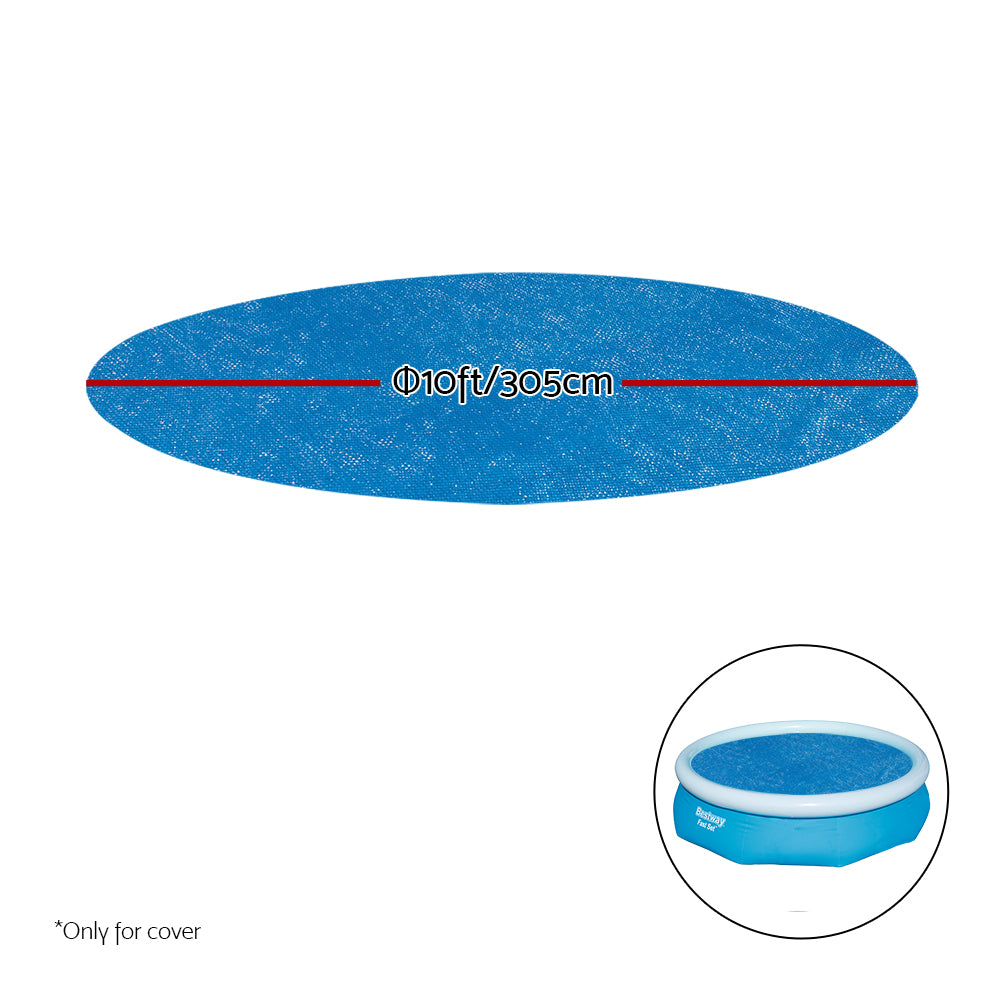 Pool Covers & Accessories: Bestway Pool Cover Fits 3.05m/10ft Round Swimming Pool PVC Blanket 2.89m