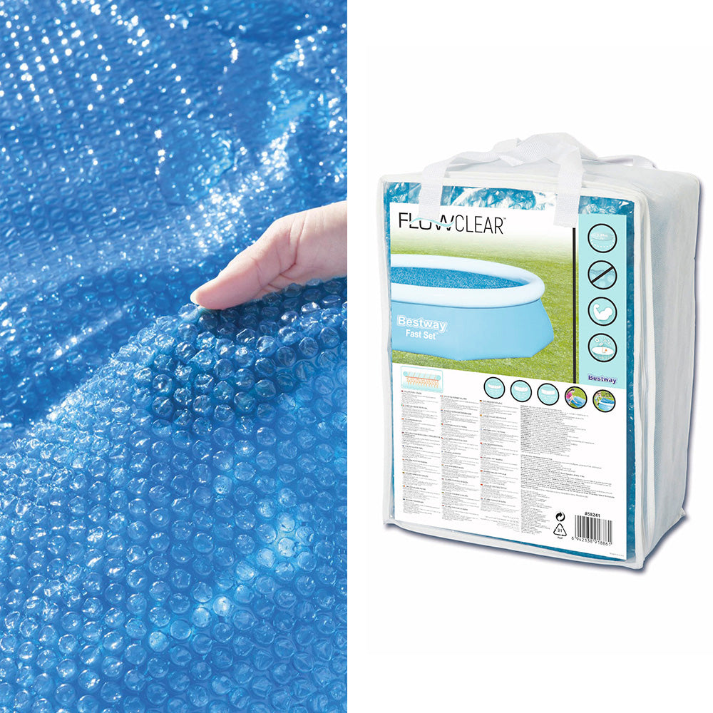 Pool Covers & Accessories: Bestway Pool Cover Fits 3.05m/10ft Round Swimming Pool PVC Blanket 2.89m