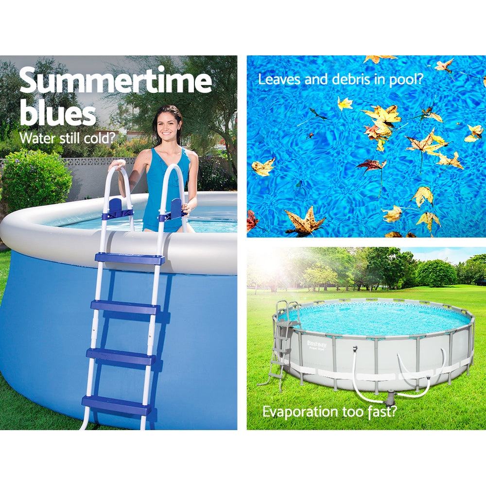 Pool Covers & Accessories: Bestway Pool Cover Fits 3.05m/10ft Round Swimming Pool PVC Blanket 2.89m