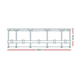 Bestway Swimming Pool 366x76cm Steel Frame Round Above Ground Pools w/ Filter Pump 6473L