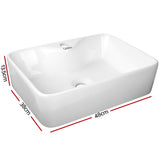 Cefito Bathroom Basin Ceramic Vanity Sink Hand Wash Bowl 48x38cm