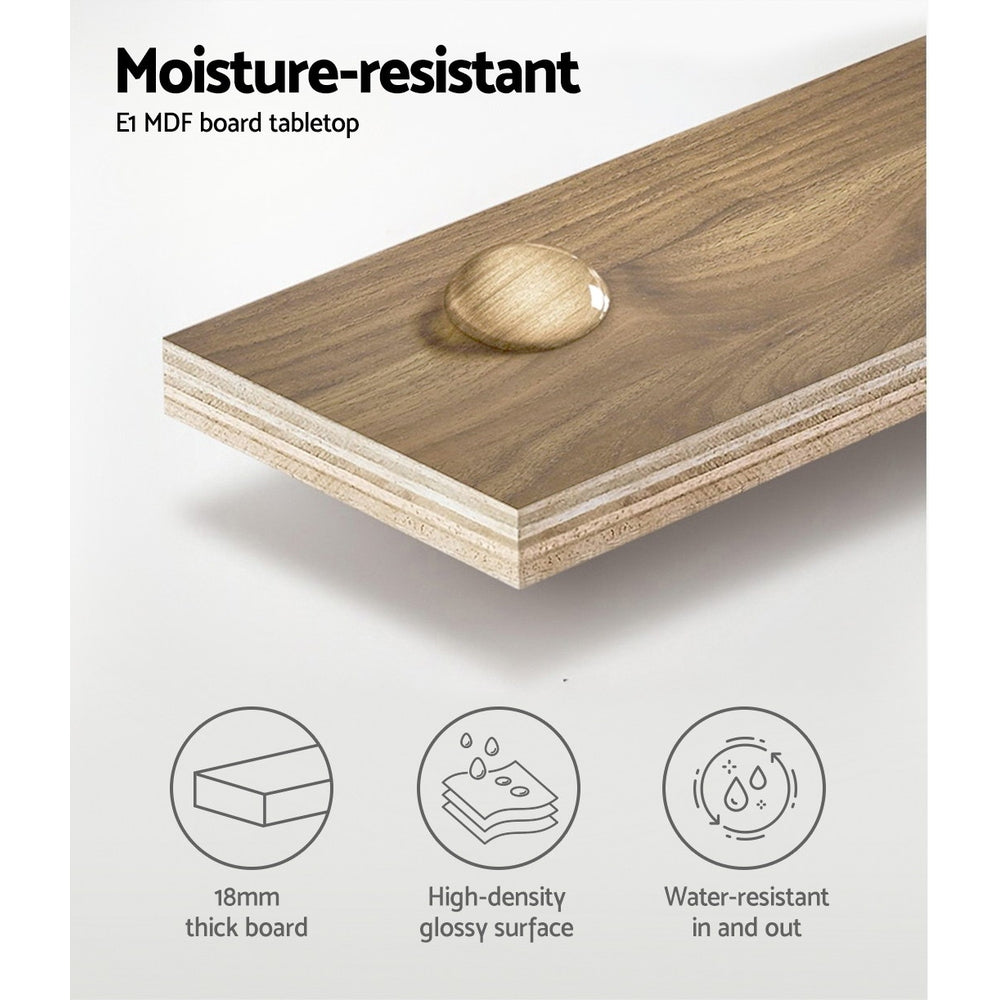 Coffee Tables: Artiss Coffee Table Round 70CM Marbel Effect