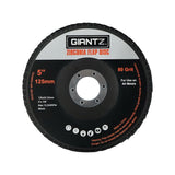 Giantz 100 PCS Zirconia Sanding Flap Disc 5’’ 125mm 80Grit Angle Grinding Wheel