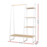 Artiss Wardrobe Clothes Rack Airer Coat Stand 150cm