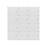 Artiss Shoe Rack DIY 12 Storage Cube Stackable White