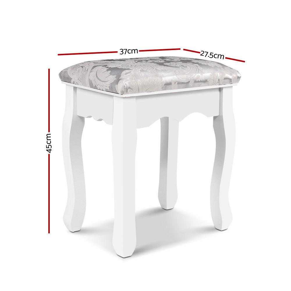Dressing Vanity & Dressing Tables: Artiss Dressing Table Stool Velvet White