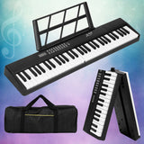 Alpha 61 Keys Foldable Electronic Piano Keyboard Digital Electric w/ Carry Bag