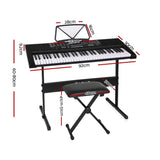 Alpha 61 Keys Electronic Piano Keyboard Digital Electric w/ Stand Stool Speaker