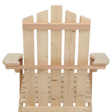 Gardeon Adirondack Outdoor Chairs Wooden Beach Chair Patio Furniture Garden Natural