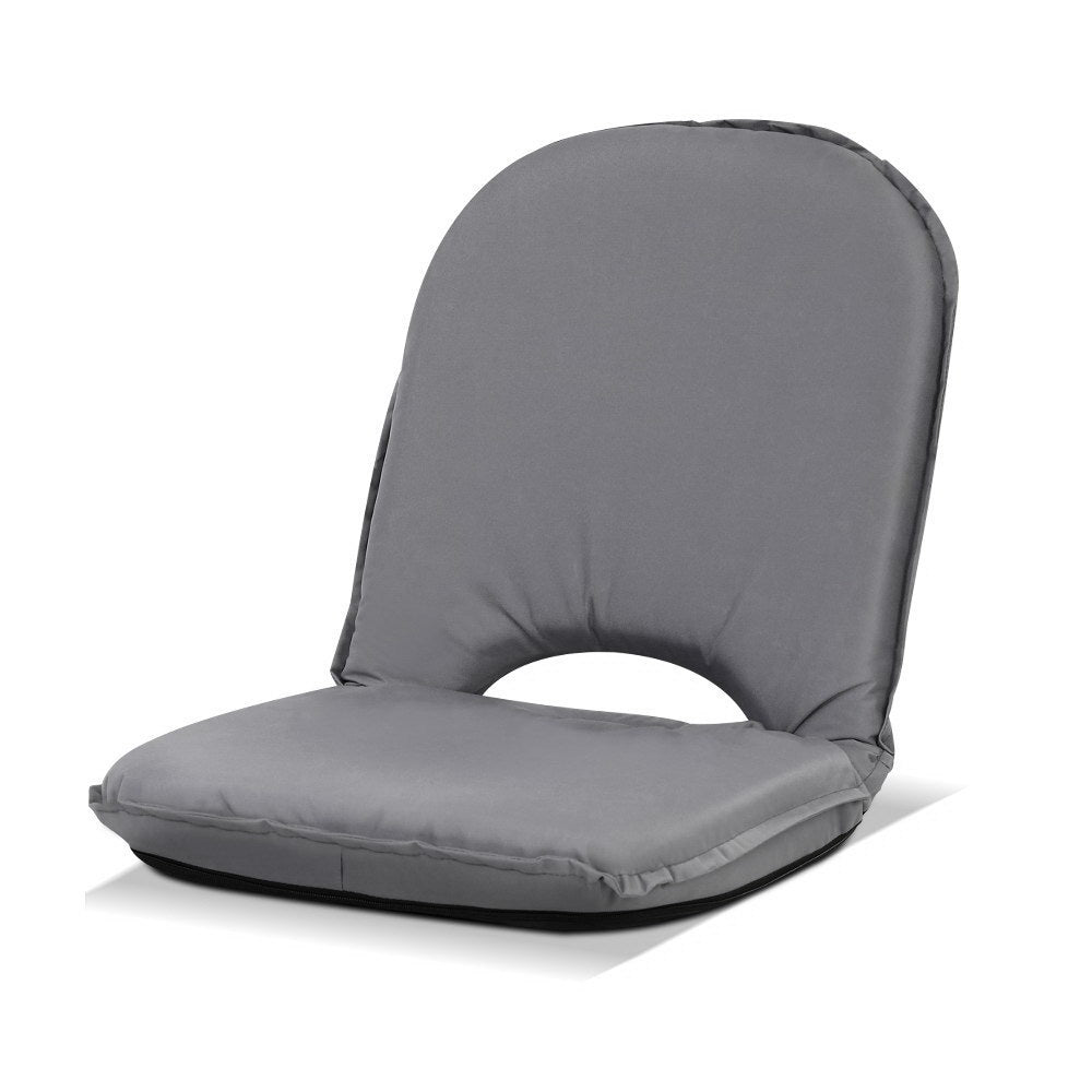 Arm Chairs & Recliners: Artiss Floor Lounge Sofa Camping Chair Grey