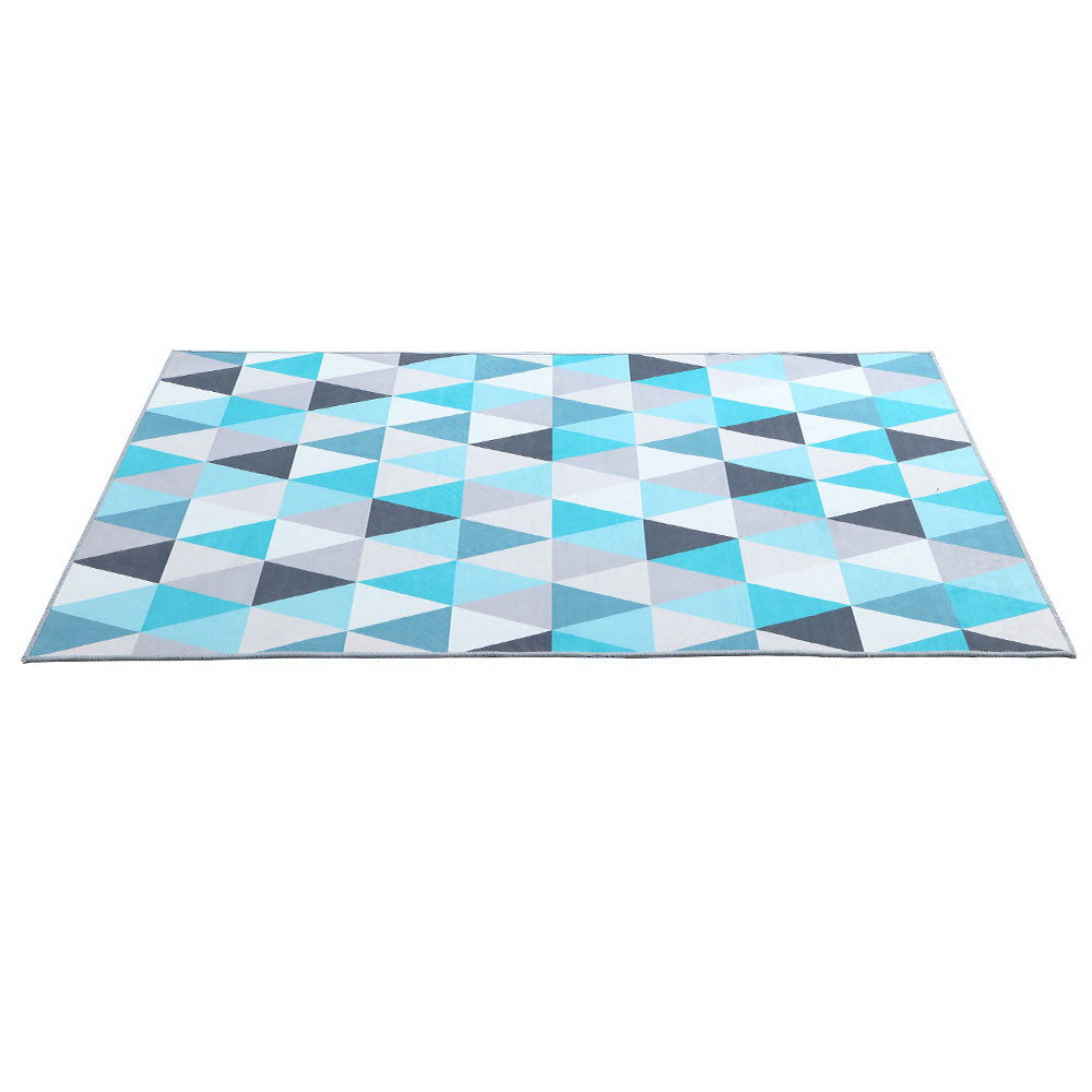 Floor Rugs: Artiss Rug 200x290cm Area Rug Large Carpet Soft Short Pile Modern Tria
