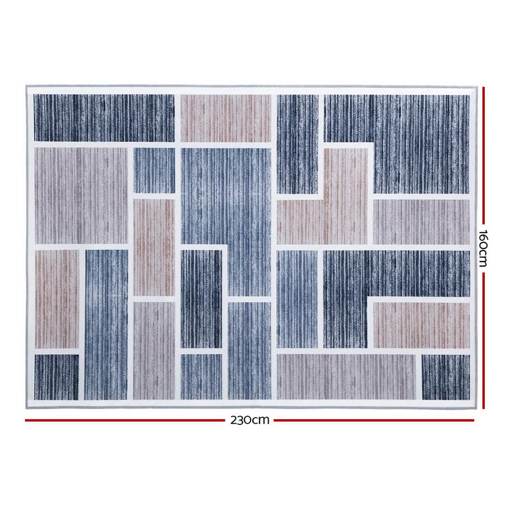 Floor Rugs: Artiss Rug 160x230cm Area Rug Large Carpet Soft Short Pile Modern Oblo