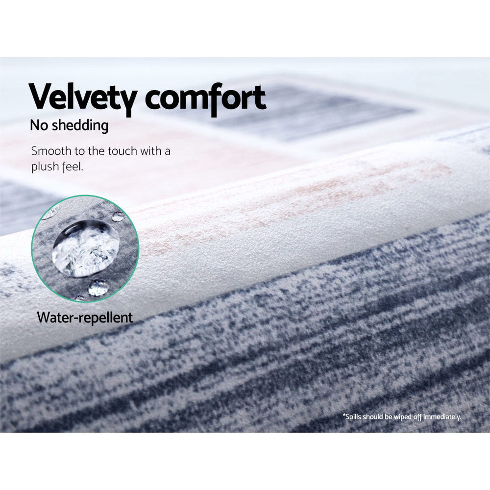 Floor Rugs: Artiss Rug 160x230cm Area Rug Large Carpet Soft Short Pile Modern Oblo