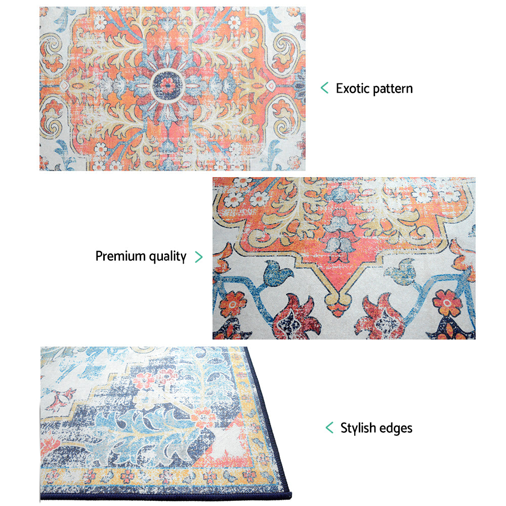 Floor Rugs: Artiss Rug 200x290cm Area Rug Large Carpet Soft Short Pile Modern Yasmin