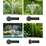 Gardeon Solar Pond Pump Submersible Water Fountain with Battery LED Lights 4.4FT