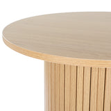 Artiss Coffee Table Round Fluted Base PIIA