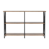 Artiss Console Table 120CM 3-tier Walnut Xiah