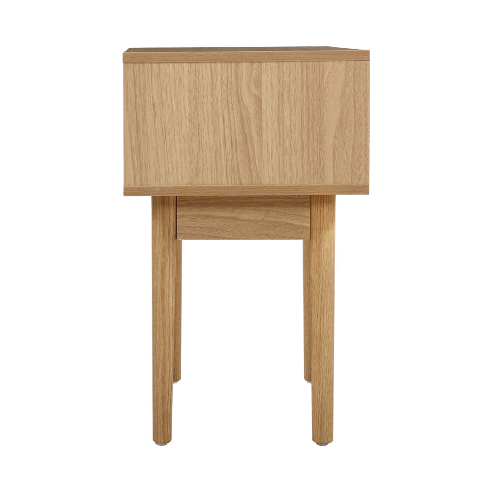 Bedside Tables: Artiss Bedside Tables Side Table Rattan Drawers Nightstand