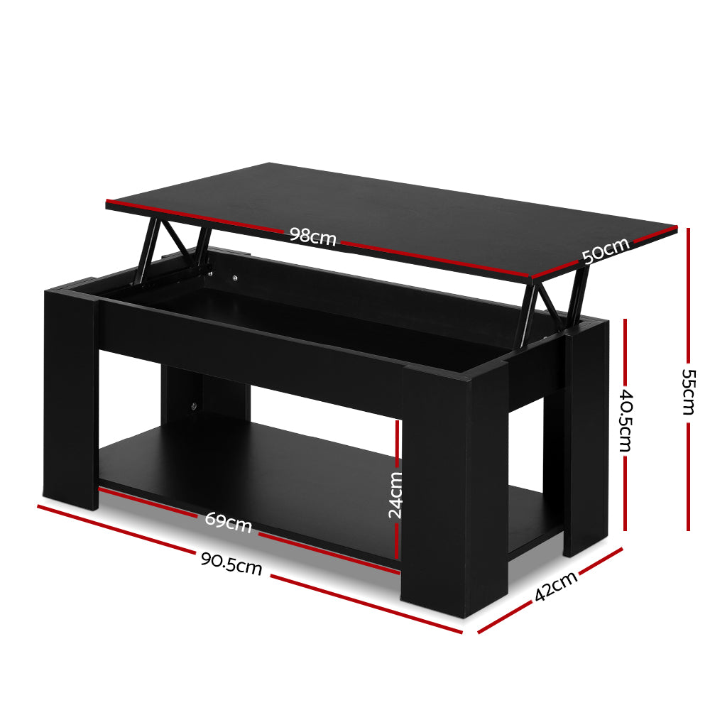 Coffee Tables: Artiss Coffee Table Lift-top Coffee Table Black