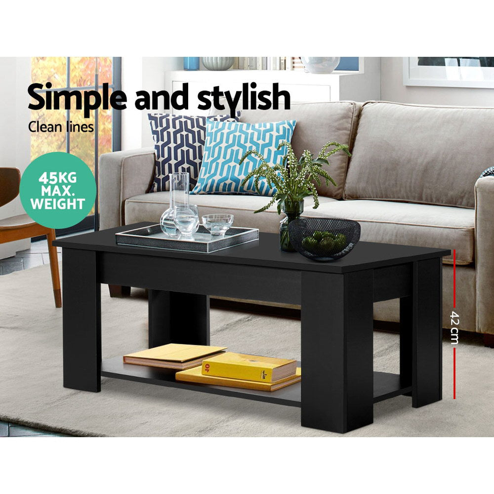Coffee Tables: Artiss Coffee Table Lift-top Coffee Table Black