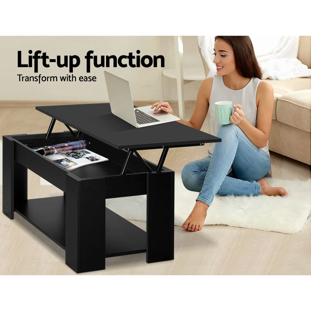 Coffee Tables: Artiss Coffee Table Lift-top Coffee Table Black