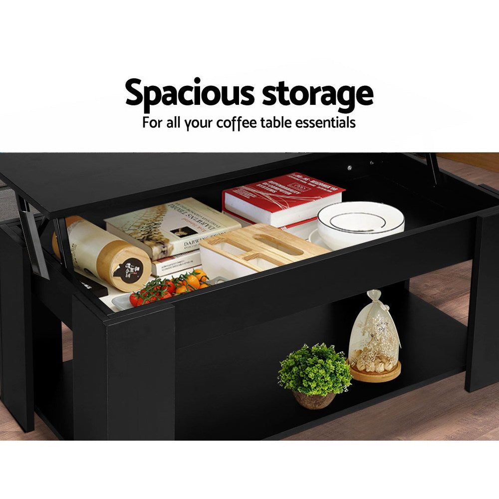 Coffee Tables: Artiss Coffee Table Lift-top Coffee Table Black