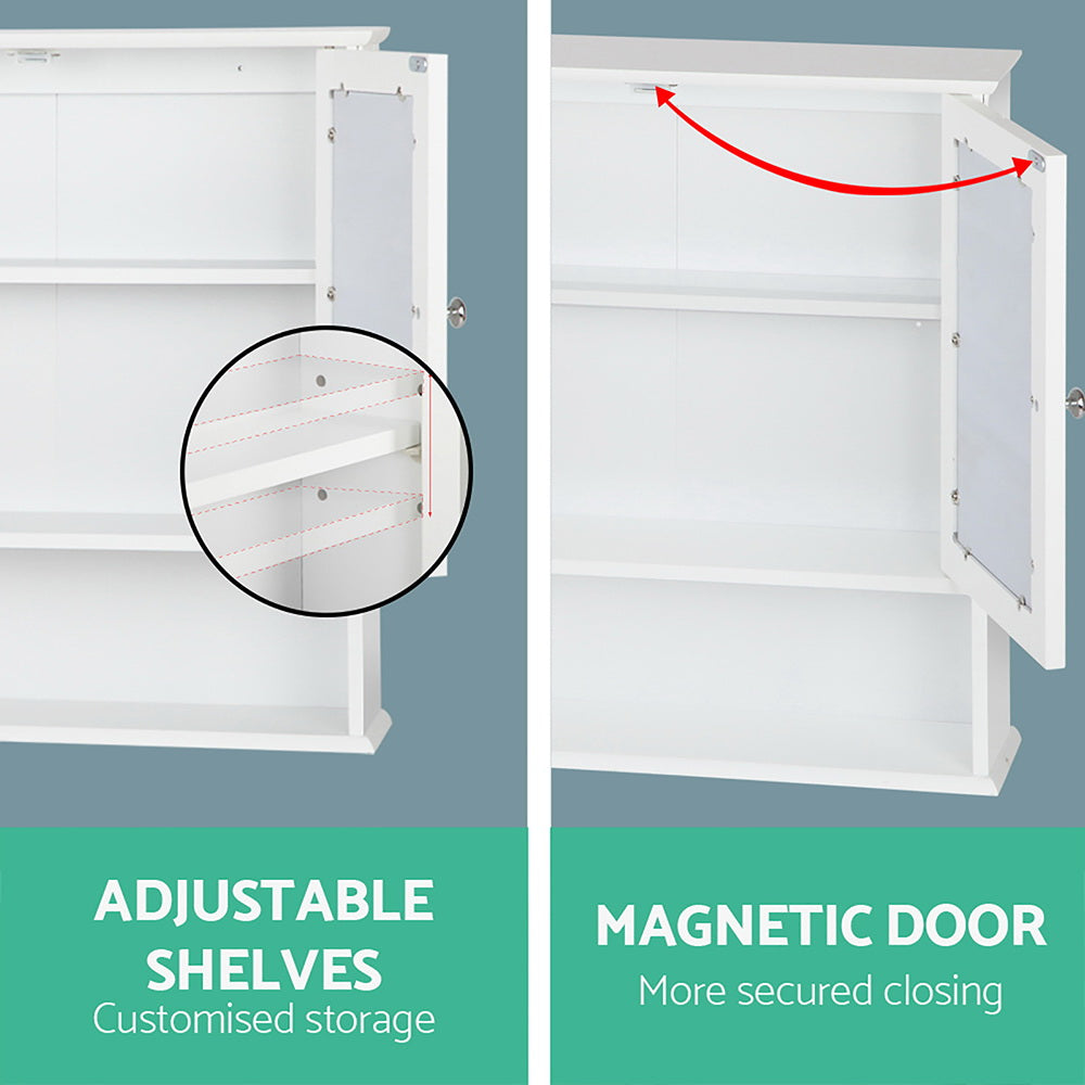 Bathroom Cabinets, Cupboards & Storage: Artiss Bathroom Mirror Cabinet Storage Cupboard