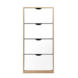 Artiss Shoe Rack Cabinet 60 Pairs 4-tier White Elen