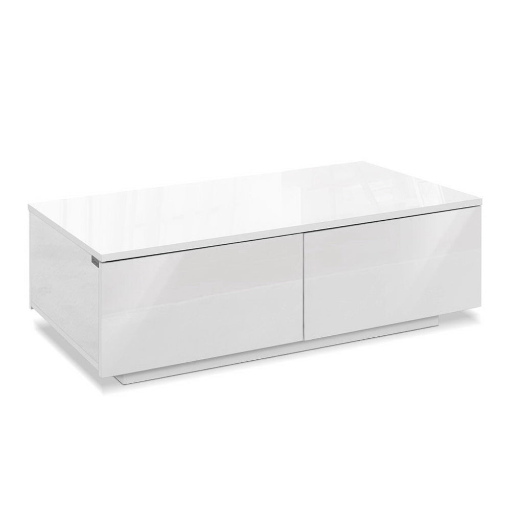 Coffee Tables: Artiss Coffee Table 4 Drawers White Trevi