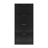 Artiss Shoe Rack Cabinet 60 Pairs 4 Doors - Black