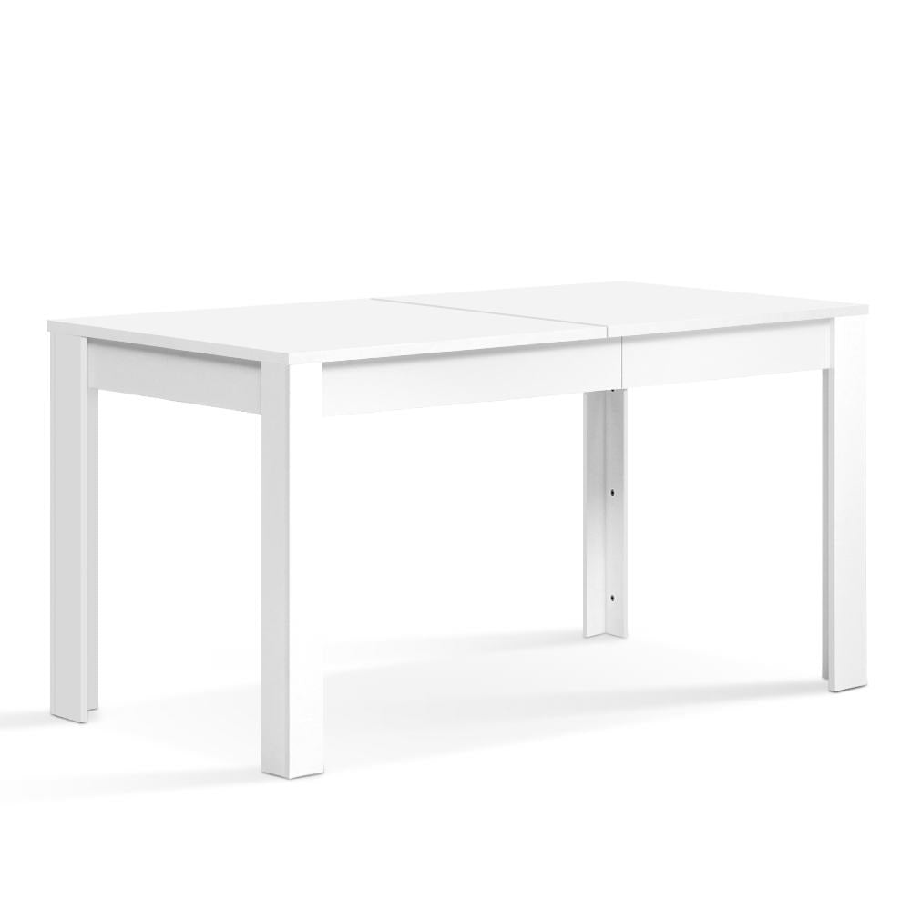 Dining Tables: Artiss Dining Table Rectangular 4 Seater 120CM White Natu