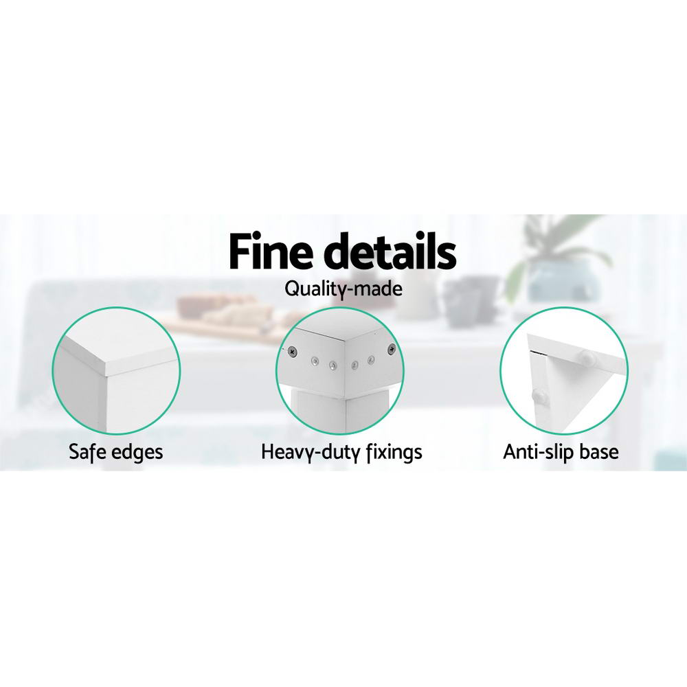Dining Tables: Artiss Dining Table Rectangular 4 Seater 120CM White Natu