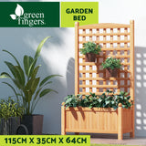 Green Fingers Garden Bed Wooden 64x35x115cm Planter Raised Box Container Trellis